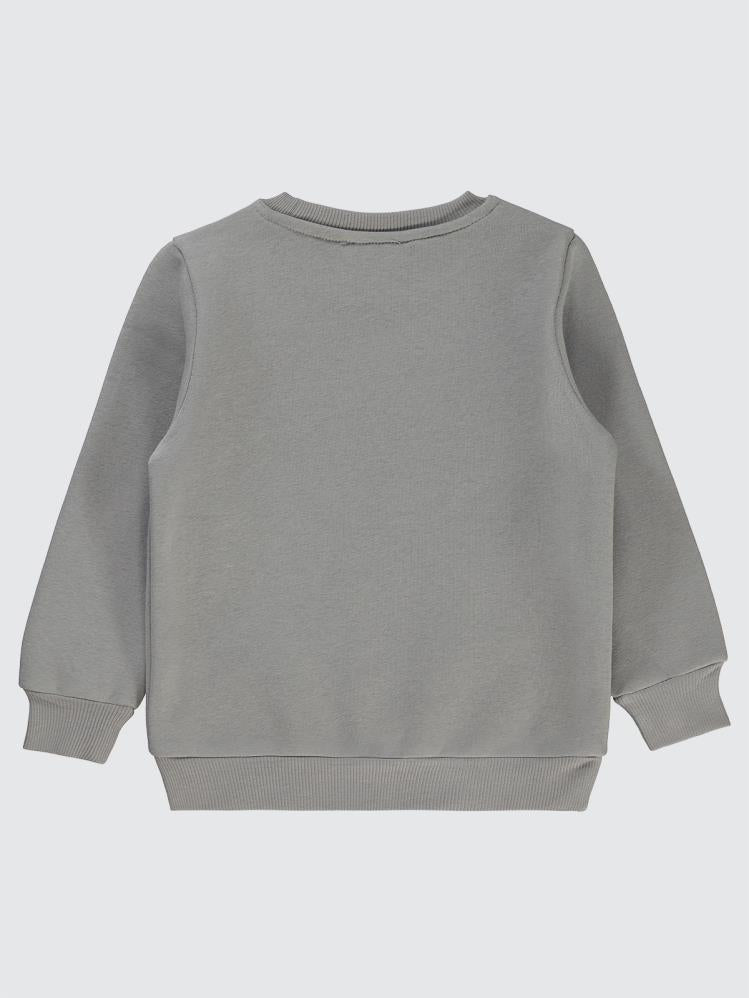 Civil Boys Crunch Baskılı 2-5 Yaş Sweatshirt - Gri