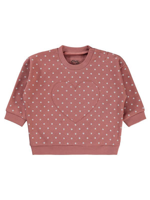 Civil Baby Mini Puan Empirmeli 6-18 Ay Sweatshirt - Turuncu