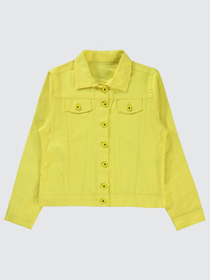 Varol Kız Çocuk Ceket 10-13 Yaş - Sarı