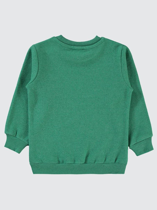 Civil Boys 96 Nakışlı 2-5 Yaş Sweatshirt - Yeşil