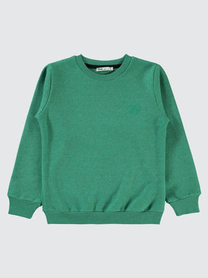 Civil Boys 96 Nakışlı 10-13 Yaş Sweatshirt - Yeşil