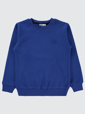 Civil Boys 96 Nakışlı 10-13 Yaş Sweatshirt - Mavi