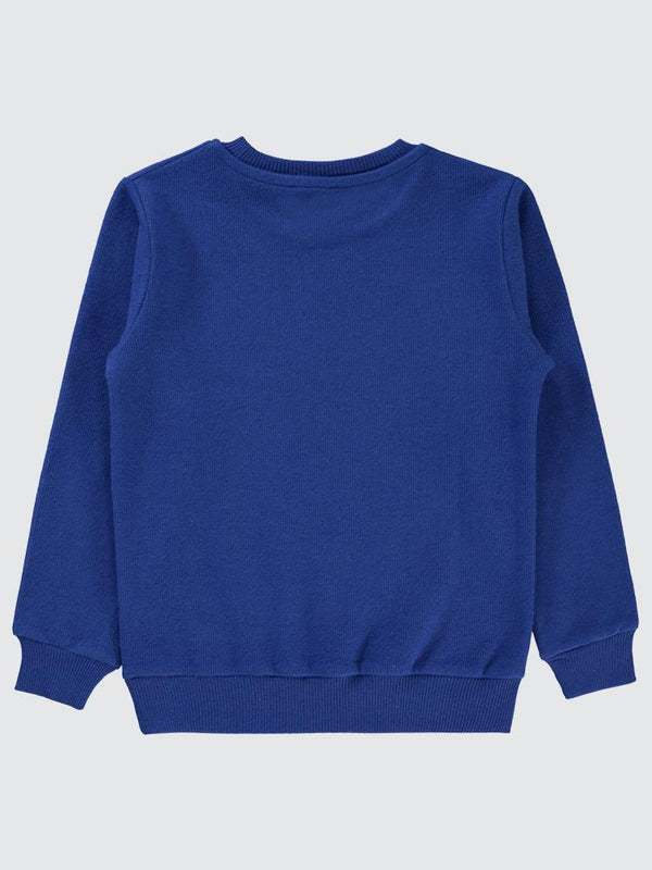 Civil Boys 96 Nakışlı 10-13 Yaş Sweatshirt - Mavi