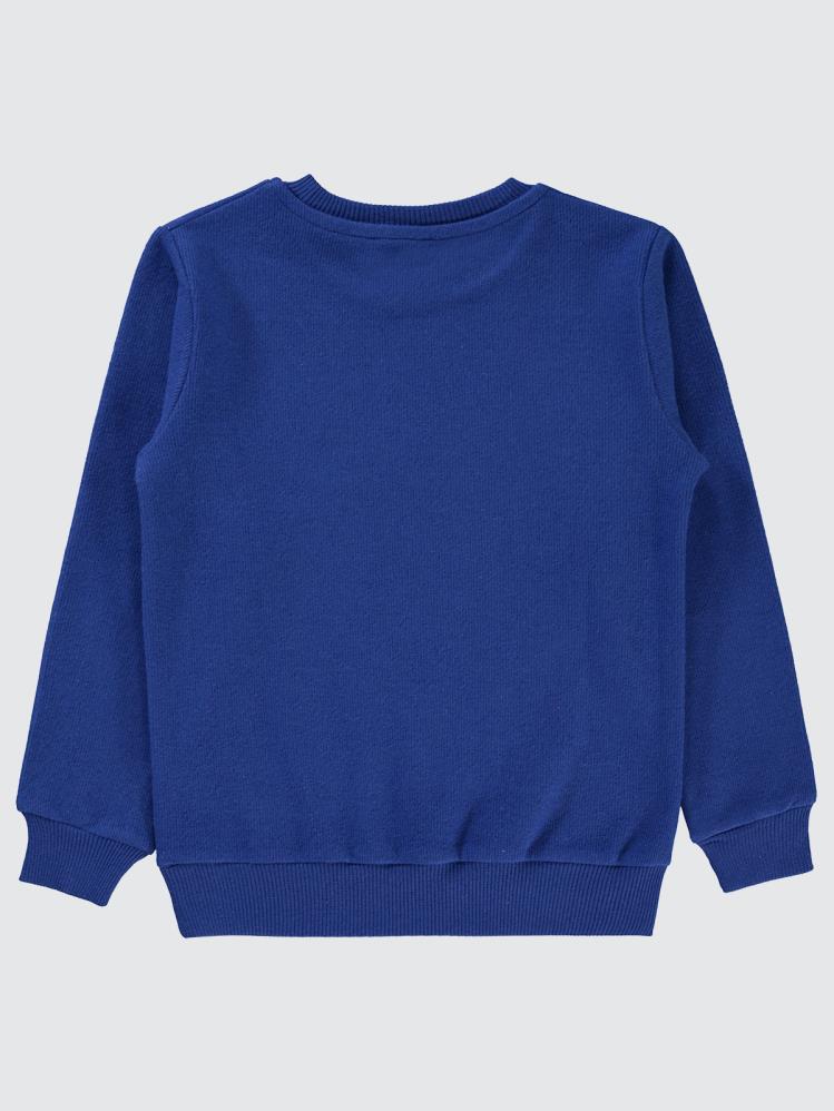 Civil Boys 96 Nakışlı 10-13 Yaş Sweatshirt - Mavi