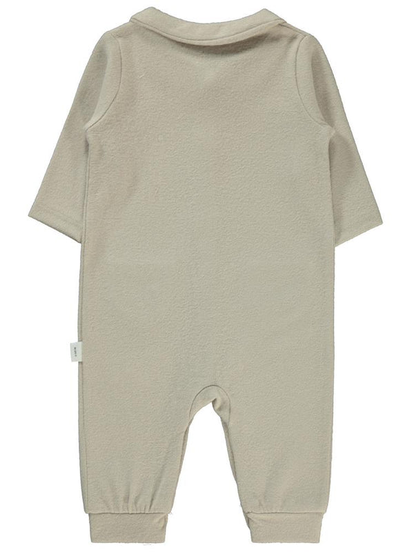 Civil Baby Çiçek Nakışlı 6-18 Ay Tulum - Bej