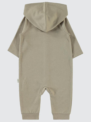 Civil Baby Cepli ve Kapüşonlu 6-18 Ay Tulum - Bej
