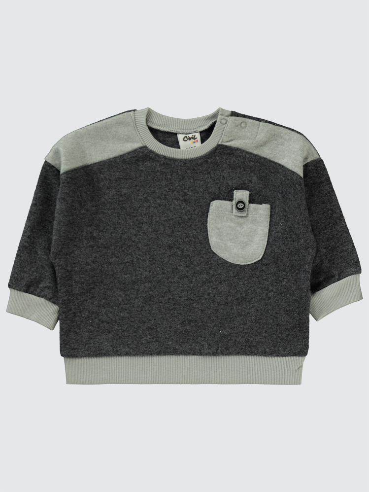 Civil Baby Cepli 6-18 Ay Takım - Gri