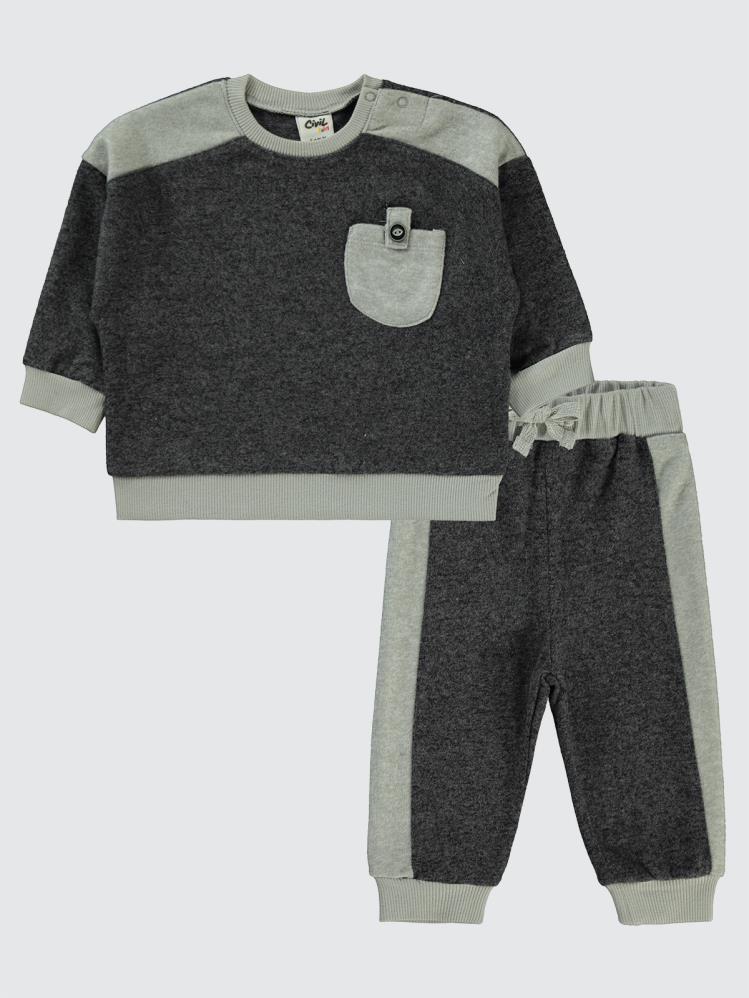 Civil Baby Cepli 6-18 Ay Takım - Gri