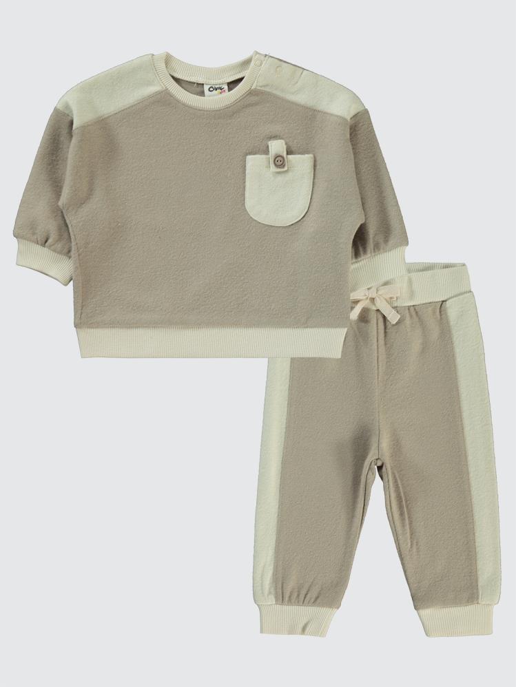 Civil Baby Cepli 6-18 Ay Takım - Bej
