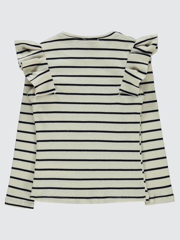 Civil Girls Çizgili Kaşkorse 10-13 Yaş Sweatshirt - Beyaz