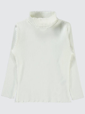 Civil Girls Boğazlı 2-5 Yaş Sweatshirt - Ekru