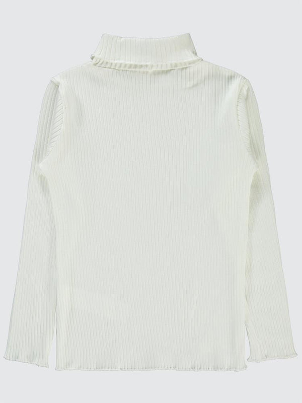 Civil Girls Boğazlı 6-9 Yaş Sweatshirt - Ekru