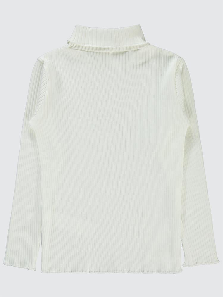 Civil Girls Boğazlı 6-9 Yaş Sweatshirt - Ekru