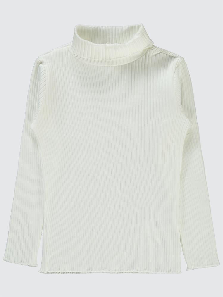 Civil Girls Boğazlı 6-9 Yaş Sweatshirt - Ekru