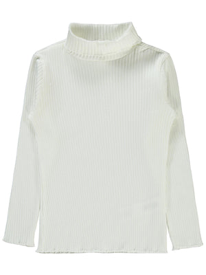 Civil Girls Boğazlı 6-9 Yaş Sweatshirt - Ekru