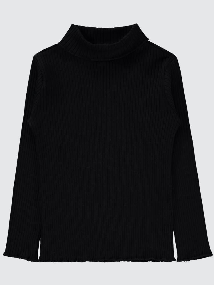 Civil Girls Boğazlı 10-13 Yaş Sweatshirt - Siyah