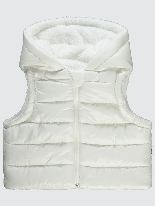 Civil Baby Basic Düz 6-18 Ay Yelek - Ekru