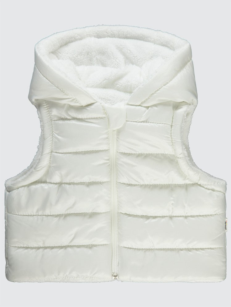 Civil Baby Basic Düz 6-18 Ay Yelek - Ekru