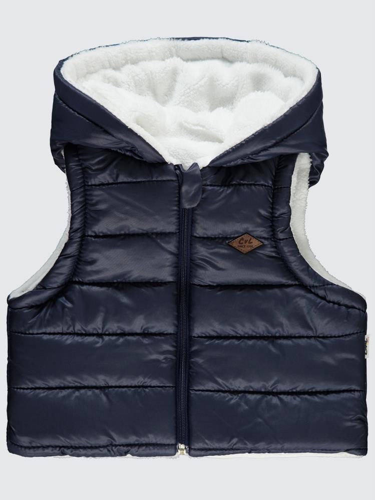 Civil Baby Basic Düz 6-18 Ay Yelek - Mavi