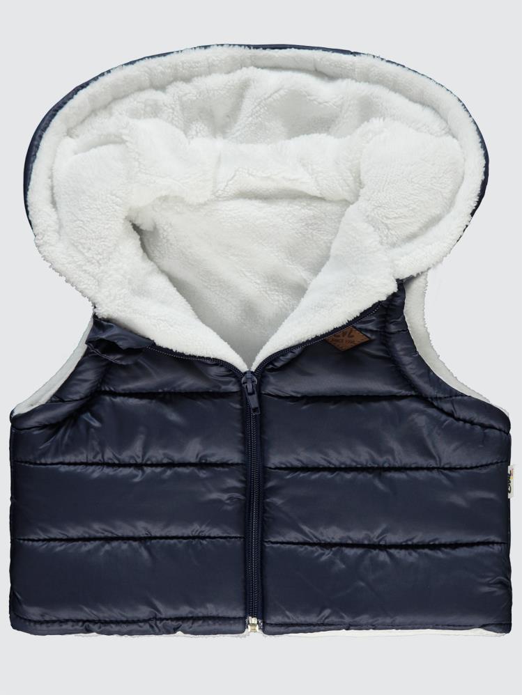 Civil Baby Basic Düz 6-18 Ay Yelek - Mavi