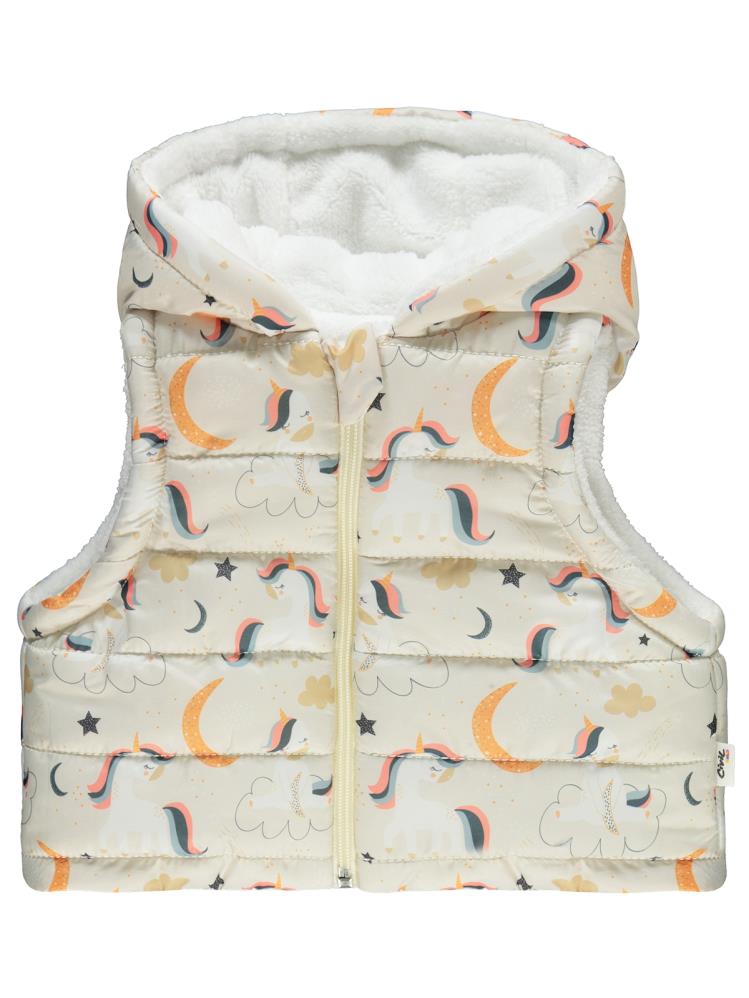Civil Baby Unicorn Empirmeli 6-18 Ay Yelek - Ekru
