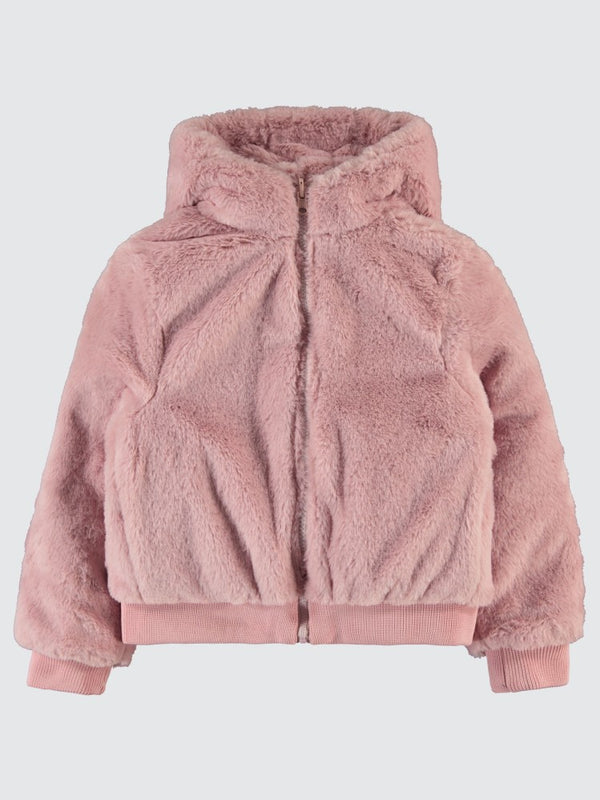 Civil Girls Çift Taraflı Pelüş  10-13 Yaş Mont - Pudra