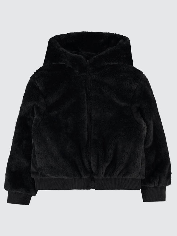 Civil Girls Çift Taraflı Pelüş  6-9 Yaş Mont - Siyah