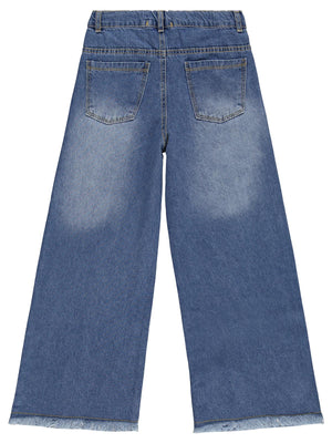 Civil Girls Pantolon Etek 6-9 Yaş Pantolon - Mavi
