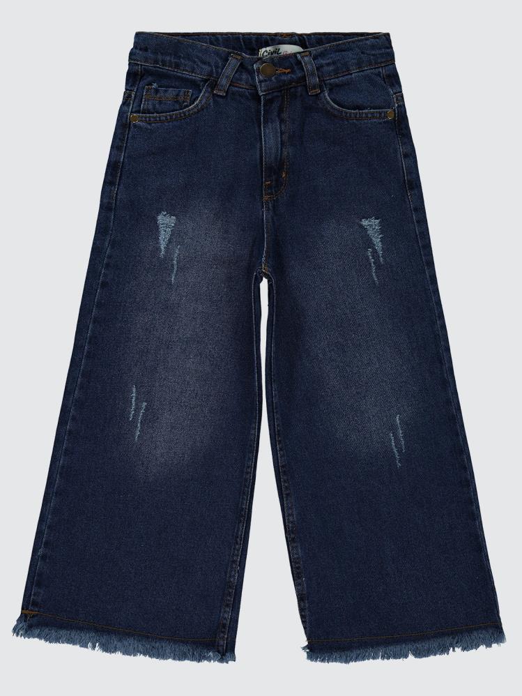 Civil Girls Pantolon Etek 10-13 Yaş Pantolon - Mavi