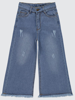 Civil Girls Pantolon Etek 10-13 Yaş Pantolon - Mavi