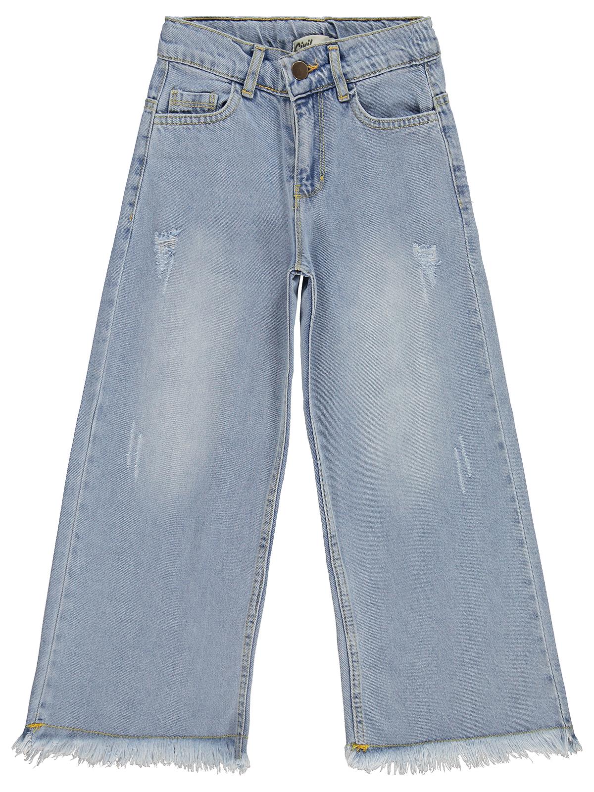 Civil Girls Pantolon Etek 6-9 Yaş Pantolon - Mavi