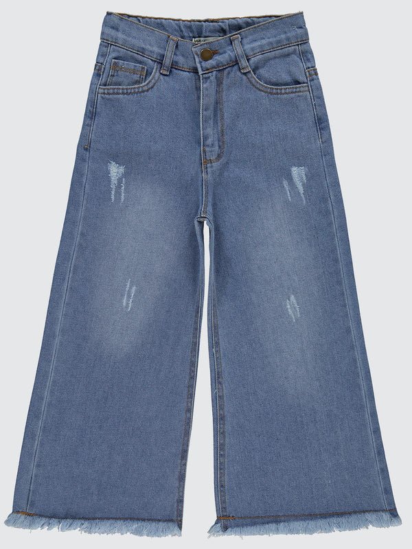 Civil Girls Pantolon Etek 6-9 Yaş Pantolon - Mavi