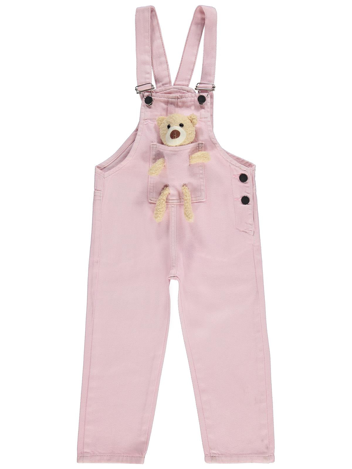 Civil Girls Mobil Ayıcıklı Pantolon Slopet 2-5 Yaş Slopet - Pembe