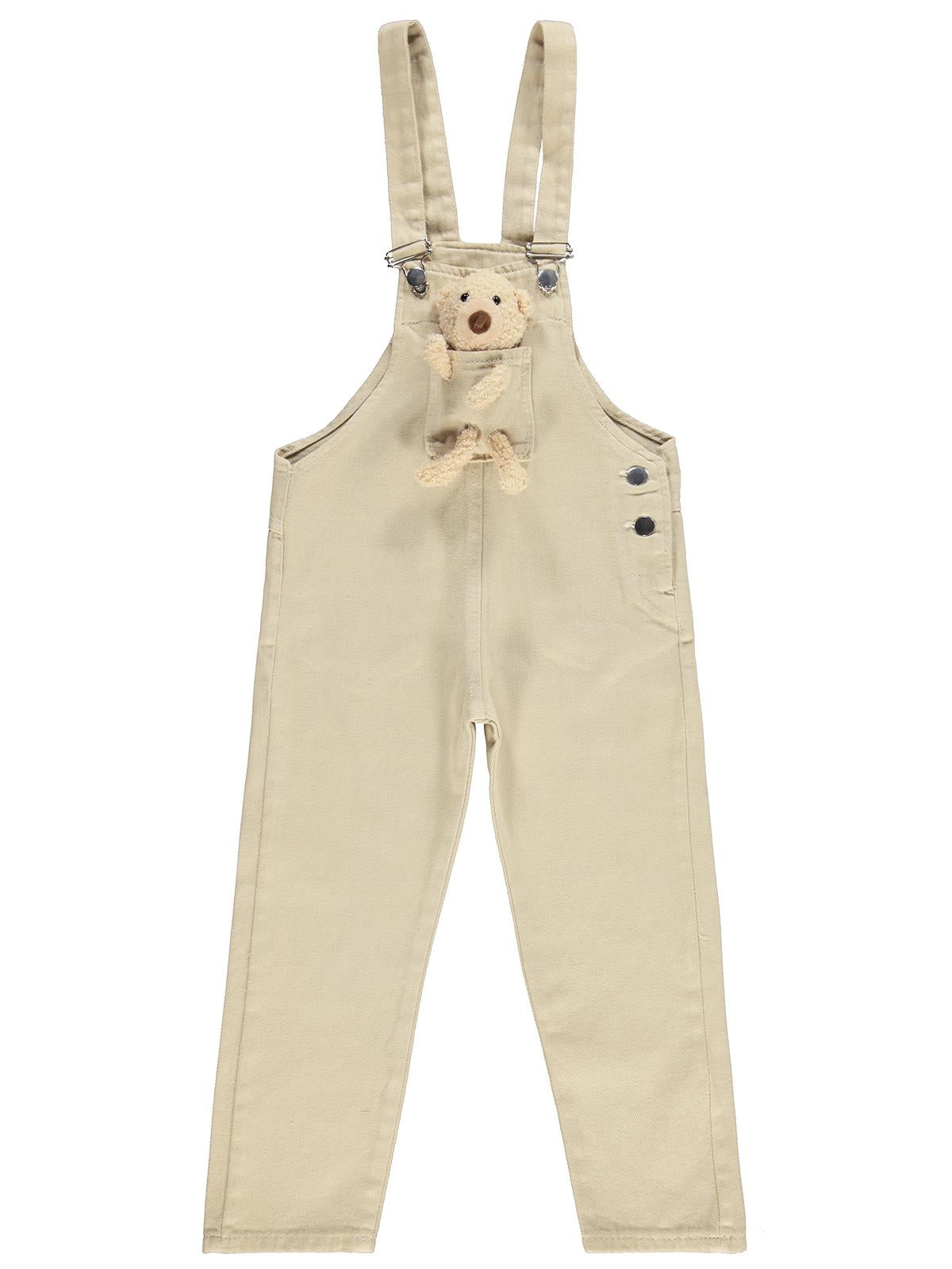 Civil Girls Mobil Ayıcıklı Pantolon Slopet 10-13 Yaş Slopet - Bej