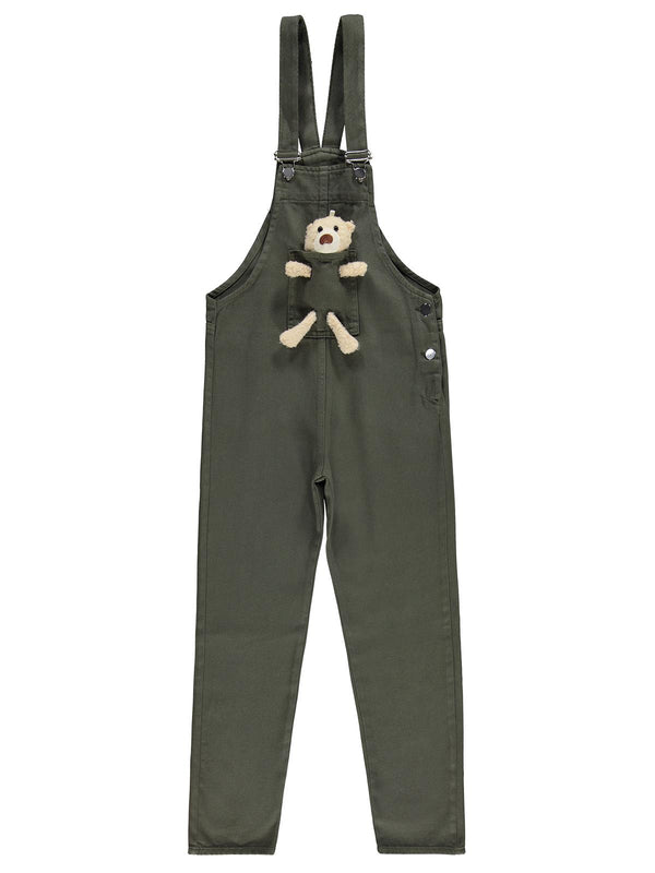 Civil Girls Mobil Ayıcıklı Pantolon Slopet 10-13 Yaş Slopet - Haki