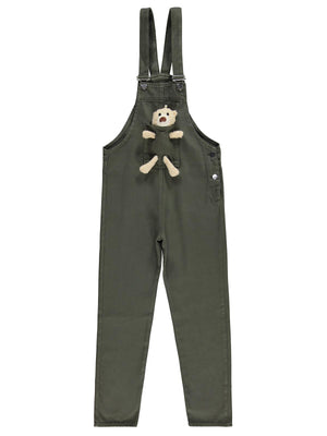 Civil Girls Mobil Ayıcıklı Pantolon Slopet 10-13 Yaş Slopet - Haki