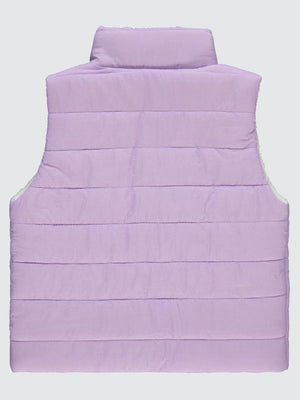 Civil Girls Velsoflu Ray Desenli 2-5 Yaş Yelek - Lila