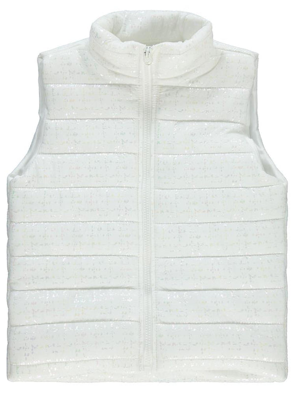 Civil Girls Varak Desen 6-9 Yaş Yelek - Ekru