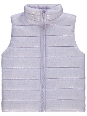 Civil Girls Varak Desen 6-9 Yaş Yelek - Lila