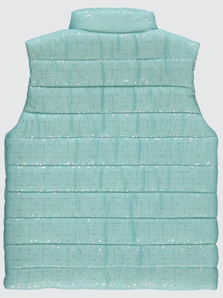 Civil Girls Varak Desen 6-9 Yaş Yelek - Yeşil