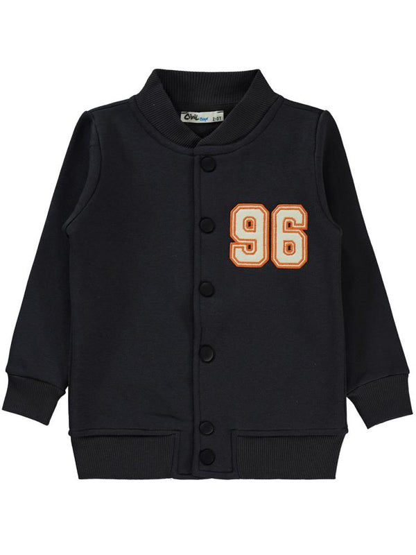 Civil Boys 96 Nakışlı Kolej 2-5 Yaş Hırka - Gri