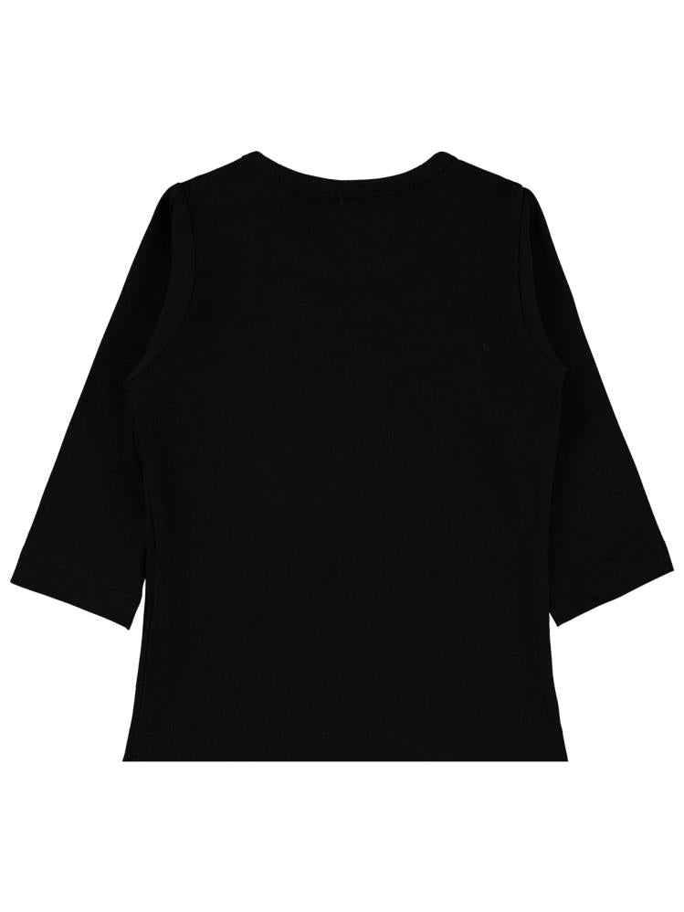 Civil Baby Önü Parçalı 6-18 Ay Kız Tek Üst - Siyah