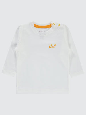 Civil Baby Cvl Nakışlı 6-18 Ay Sweatshırt - Beyaz