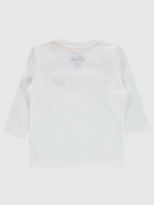 Civil Baby Cvl Nakışlı 6-18 Ay Sweatshırt - Beyaz