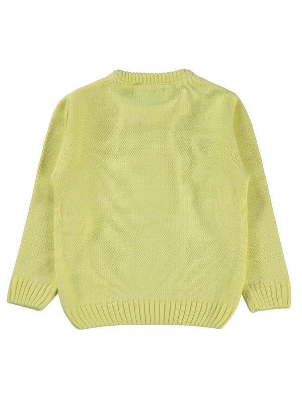 Civil Girls Papatya Desenli 2-5 Yaş Kazak - Sarı