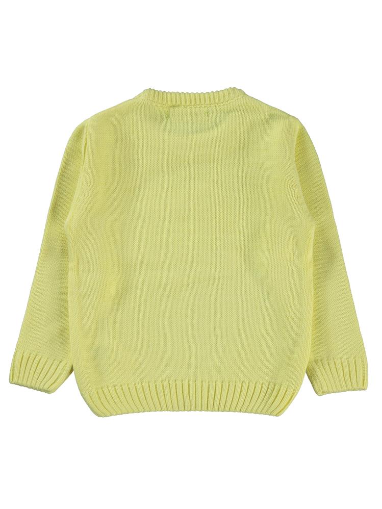 Civil Girls Papatya Desenli 2-5 Yaş Kazak - Sarı