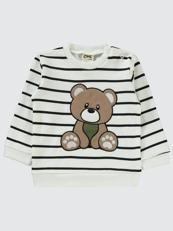 Civil Baby Ayıcık Baskılı 6-18 Ay Takım - Haki