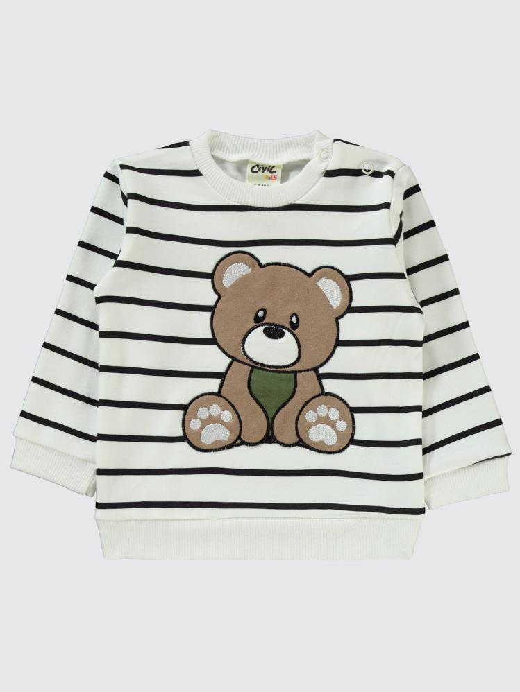 Civil Baby Ayıcık Baskılı 6-18 Ay Takım - Haki