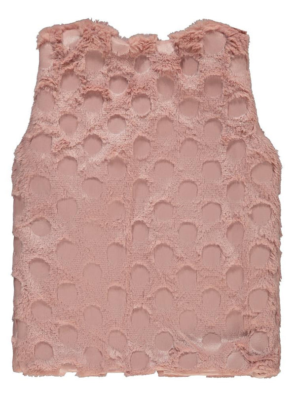 Civil Girls Pelüş 6-9 Yaş Yelek - Pudra