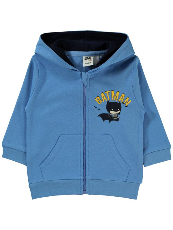 Civil Baby Renklı Batman 6-18 Ay Hırka - Mavi